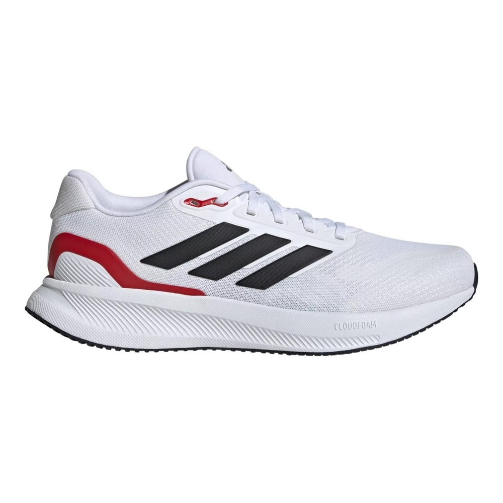 Adidas Runfalcon 5 Shoes Men Size 12 White Black Red Running IE8818